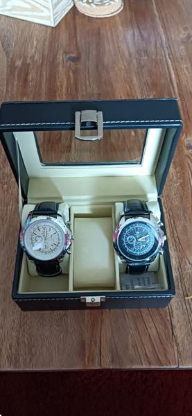 Grote foto mooie geschenk box met 2 horloges sieraden tassen en uiterlijk heren