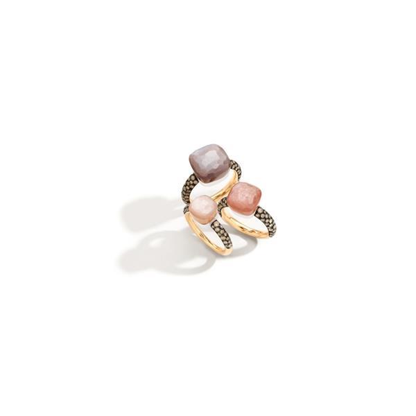 Grote foto pomellato ring nudo chocolate sieraden tassen en uiterlijk ringen voor haar