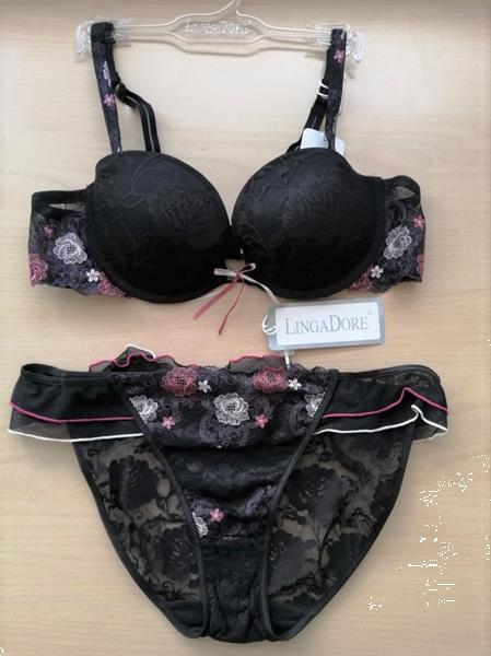 Grote foto voorgevormde zwarte bh lingadore voor b c en d kleding dames ondergoed en lingerie merkkleding