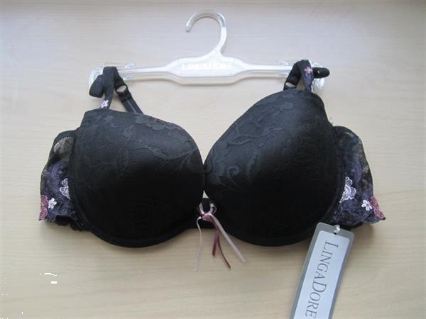 Grote foto voorgevormde zwarte bh lingadore voor b c en d kleding dames ondergoed en lingerie merkkleding