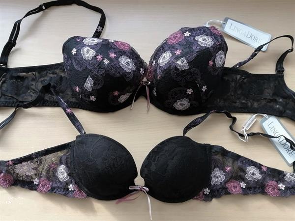 Grote foto voorgevormde zwarte bh lingadore voor b c en d kleding dames ondergoed en lingerie merkkleding