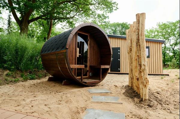 Grote foto zand lodge voor 4 personen met sauna op de veluwe in voorthu vakantie nederland midden