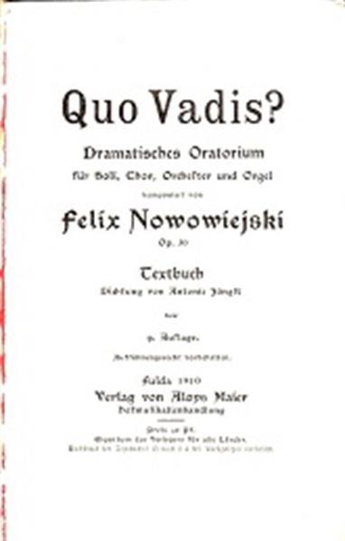 Grote foto quo vadis felix nowowiejski 1910 boeken muziek