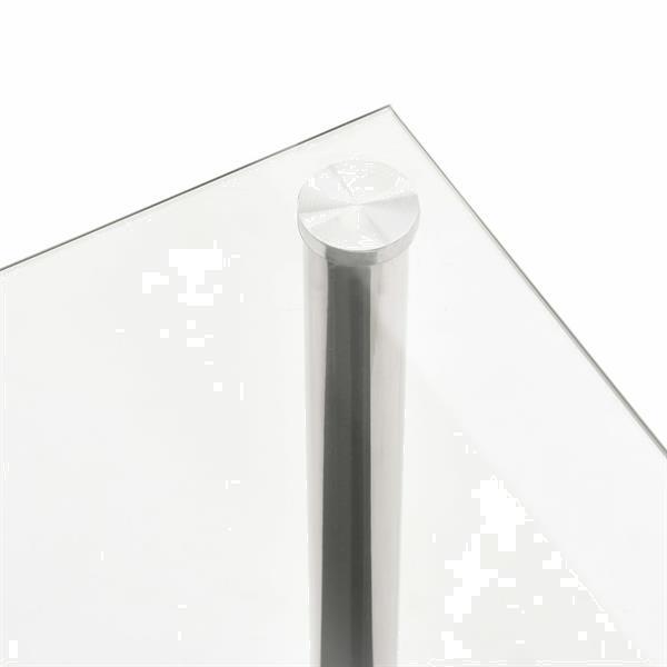 Grote foto vidaxl table basse transparent 110x43x60 cm verre tremp huis en inrichting eettafels