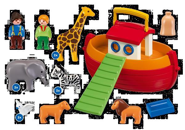 Grote foto playmobil 1.2.3 6765 meeneem ark van noach kinderen en baby duplo en lego