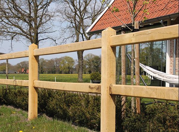 Grote foto 7. eiken omheining houten hekwerk afrastering tuin en terras hekken en schuttingen