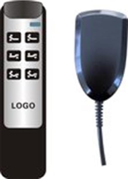 Grote foto afstandsbediening rf zwart uni okin dewert huis en inrichting bedden