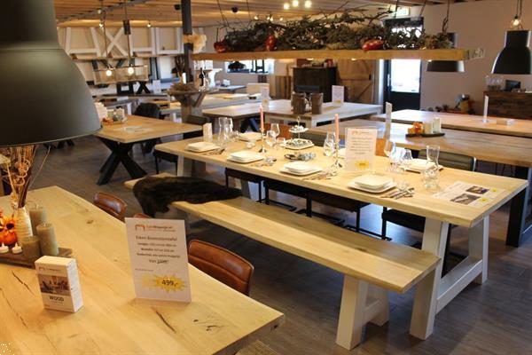 Grote foto legance collectie houten eiken tafel koop 449 huis en inrichting eettafels