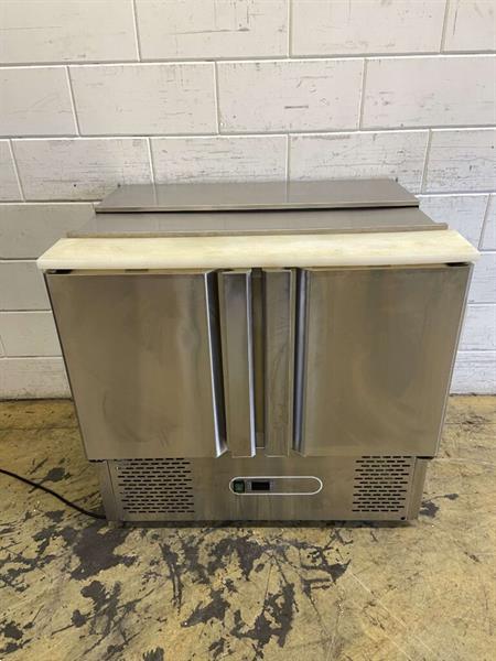 Grote foto rvs saladette koelwerkbank saladiere 90 cm 230v horeca diversen overige diversen