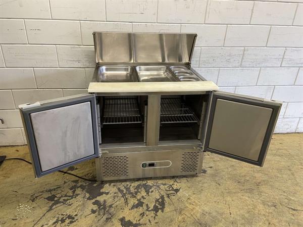 Grote foto rvs saladette koelwerkbank saladiere 90 cm 230v horeca diversen overige diversen