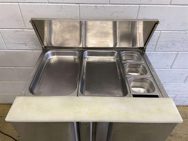 Grote foto rvs saladette koelwerkbank saladiere 90 cm 230v horeca diversen overige diversen