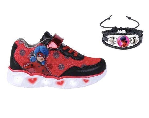 Grote foto ladybug sneakers met lichtjes gratis armband maat 29 bin kinderen en baby overige