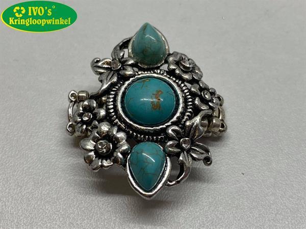 Grote foto sieraden ring set van 9 ringen 20 mm. vintage kleding dames sieraden