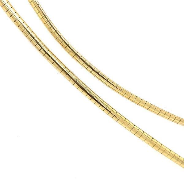 Grote foto gouden omega collier met diamant 14 krt 1747.5 sieraden tassen en uiterlijk kettingen
