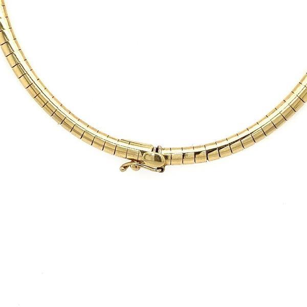 Grote foto gouden omega collier met diamant 14 krt 1747.5 sieraden tassen en uiterlijk kettingen