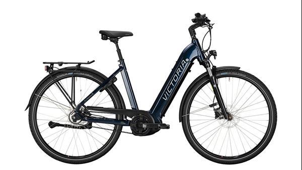 Grote foto victoria etrekking 11.8 elektrische fiets 5v blauw belt 62 fietsen en brommers elektrische fietsen