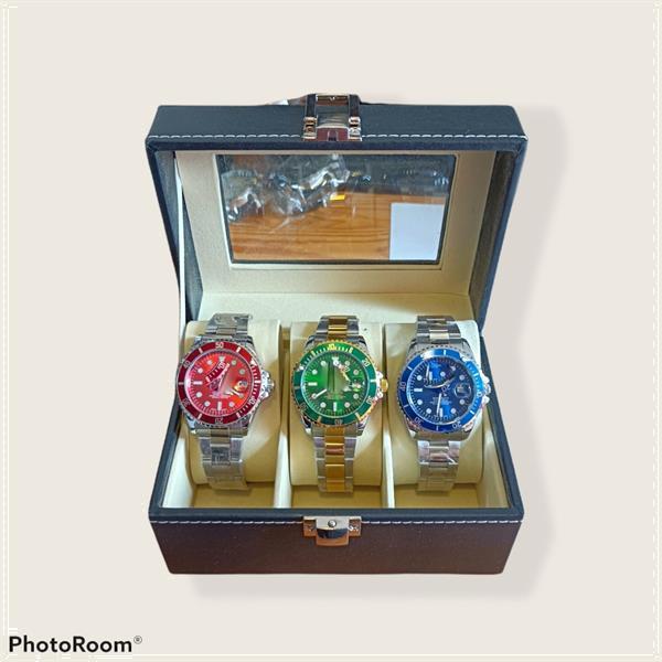 Grote foto mooie geschenk box met 3 horloges sieraden tassen en uiterlijk heren