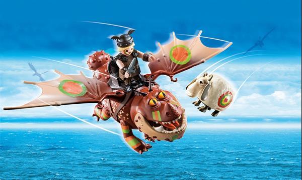 Grote foto playmobil dragons 70729 dragon racing vissenpoot en speknek kinderen en baby duplo en lego