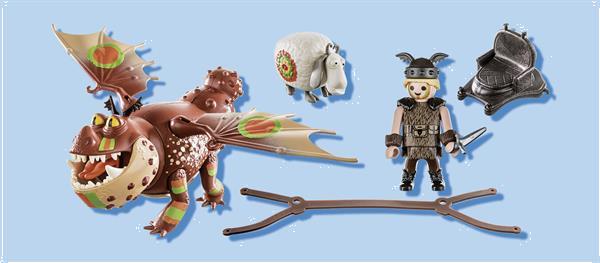 Grote foto playmobil dragons 70729 dragon racing vissenpoot en speknek kinderen en baby duplo en lego