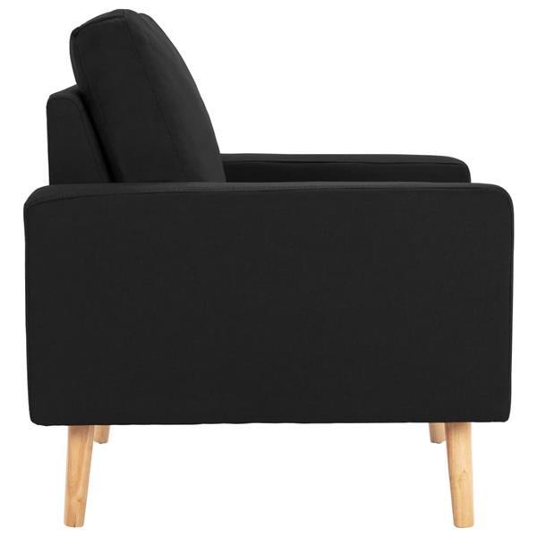 Grote foto vidaxl fauteuil stof zwart huis en inrichting stoelen