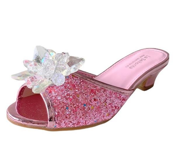 Grote foto prinsessen slipper roze glitter maat 27 binnenmaat 17 5 cm kleding dames schoenen