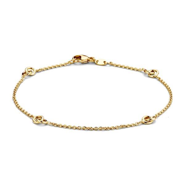 Grote foto excellent jewelry gouden armband met verbonden cirkel sieraden tassen en uiterlijk armbanden voor haar