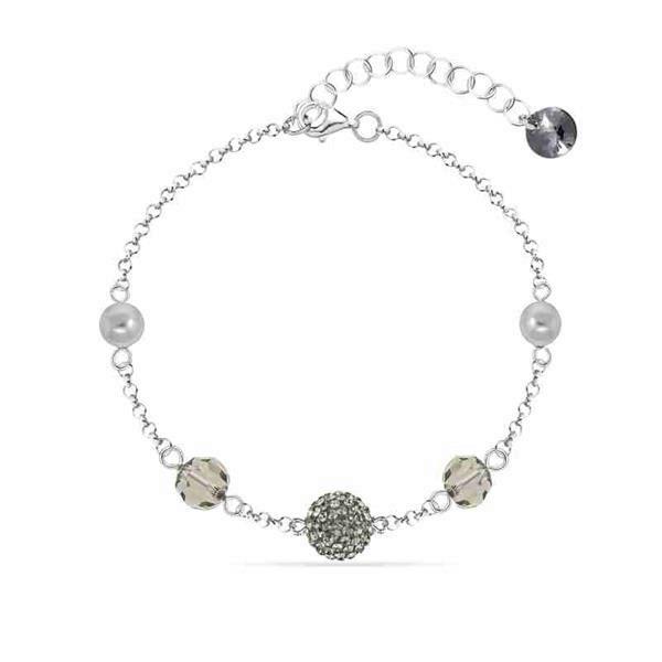 Grote foto spark mix up zilveren schakelarmband met glaskristallen en p sieraden tassen en uiterlijk armbanden voor haar