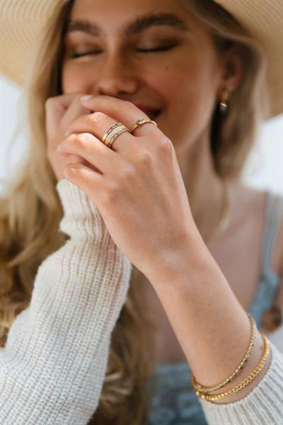 Grote foto excellent jewelry regenboog saffier gouden ring sieraden tassen en uiterlijk ringen voor haar