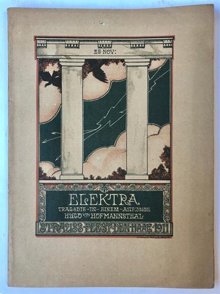 Grote foto music the hague elektra. tragodie in einem aufzuge von hug boeken geschiedenis wereld