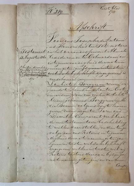 Grote foto manuscript 1860 will denekamp borggreve gilbers enkele verzamelen overige verzamelingen