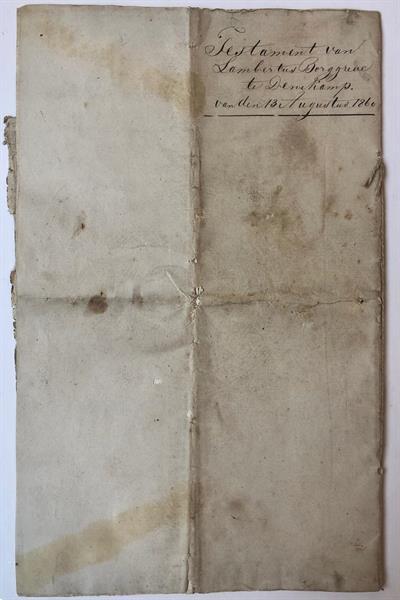Grote foto manuscript 1860 will denekamp borggreve gilbers enkele verzamelen overige verzamelingen