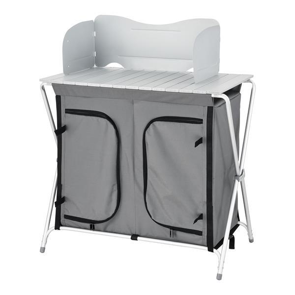 Grote foto campingkast opvouwbaar 104 5x80x50 5 cm donkergrijs caravans en kamperen caravan accessoires