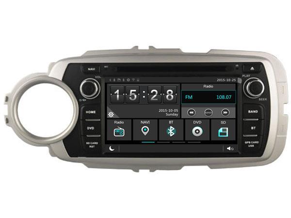 Grote foto toyota yaris 2012 zwart passend navigatie autoradio systeem auto onderdelen navigatie systemen en cd