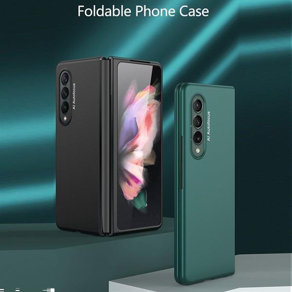 Grote foto samsung galaxy z fold 3 hoesje hard plastic back cover groen telecommunicatie tablets