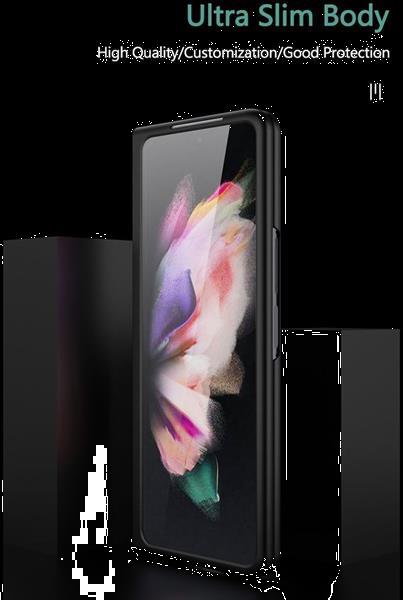 Grote foto samsung galaxy z fold 3 hoesje hard plastic back cover groen telecommunicatie tablets