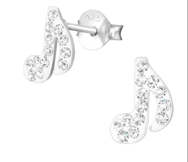 Grote foto muziek sieraden echt zilver sieraden tassen en uiterlijk oorbellen