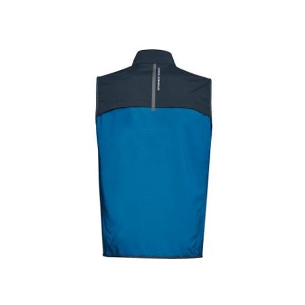 Grote foto under armour windstrike vest met rits blauw navy kleding heren sportkleding