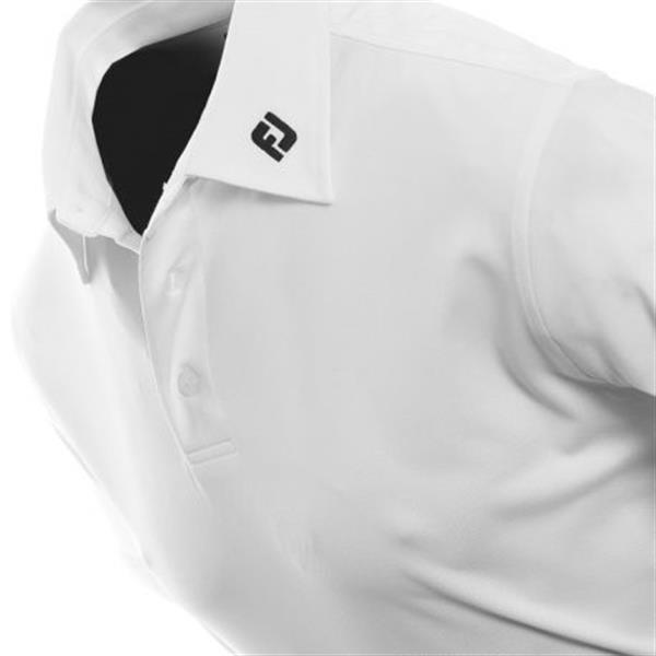 Grote foto footjoy stretch pique polo shirt wit kleding heren sportkleding