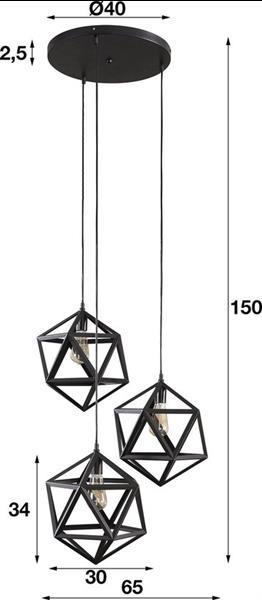 Grote foto hanglamp triangle huis en inrichting overige