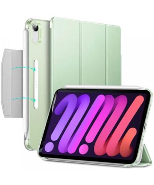Grote foto esr ascend apple ipad mini 6 hoes tri fold book case groen telecommunicatie tablets