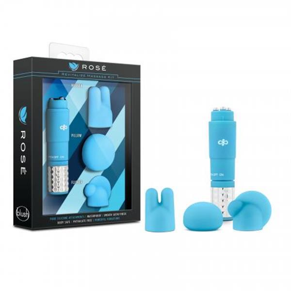 Grote foto rose luxe set met clitoris stimulator blauw erotiek vibrators