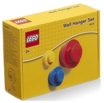 Grote foto lego wall hanger set 4016 rood blauw geel kinderen en baby duplo en lego