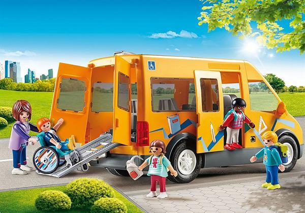 Grote foto playmobil city life 9419 schoolbus kinderen en baby duplo en lego