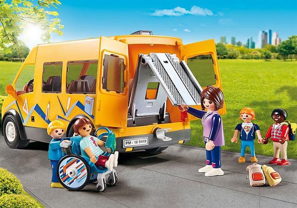 Grote foto playmobil city life 9419 schoolbus kinderen en baby duplo en lego