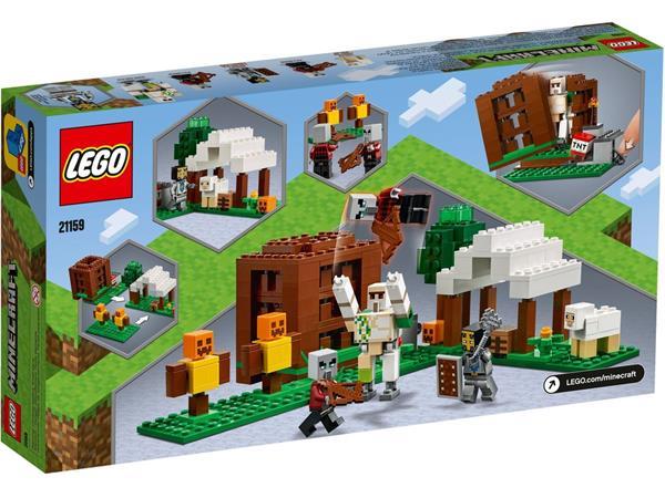 Grote foto lego minecraft 21159 de pillager buitenpost kinderen en baby duplo en lego