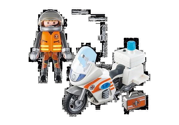 Grote foto playmobil 70051 city life spoedarts op motor kinderen en baby duplo en lego