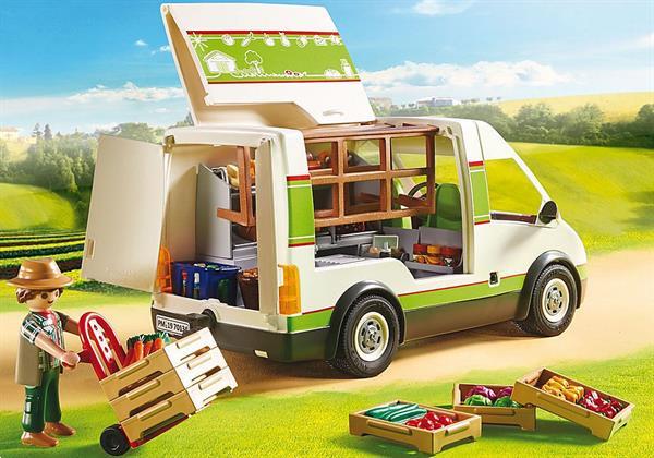 Grote foto playmobil 70134 country marktkraamwagen kinderen en baby duplo en lego