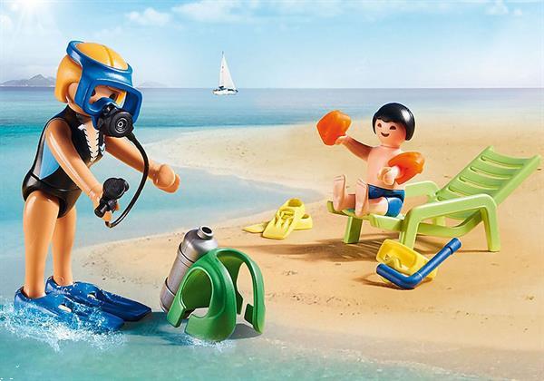 Grote foto playmobil 70090 family fun watersportschool kinderen en baby duplo en lego