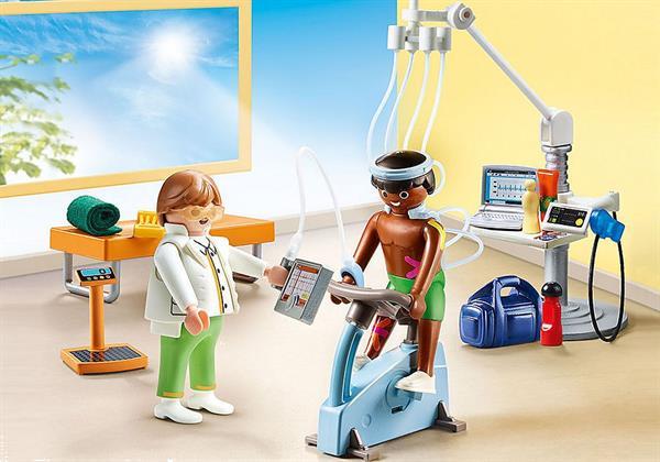 Grote foto playmobil city life 70195 praktijk fysiotherapeut kinderen en baby duplo en lego