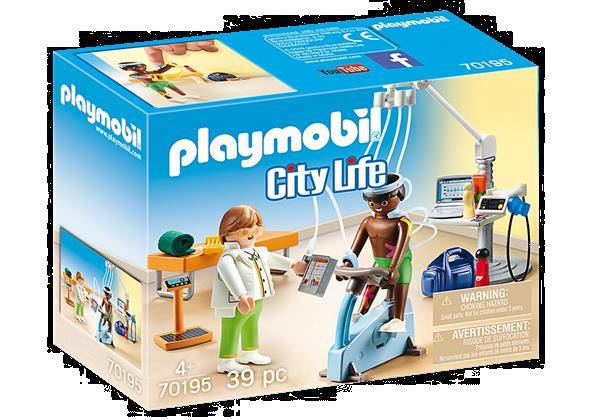 Grote foto playmobil city life 70195 praktijk fysiotherapeut kinderen en baby duplo en lego